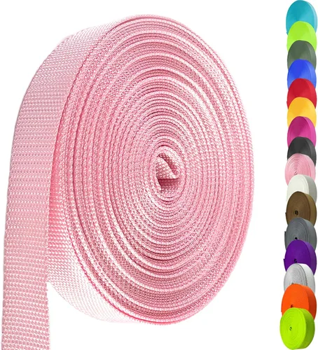 Vista 8 de Correa de nailon de 1 pulgada y 1.5 pulgadas, correa de nailon resistente de 12 yardas, correa duradera para equipo de interior o exterior