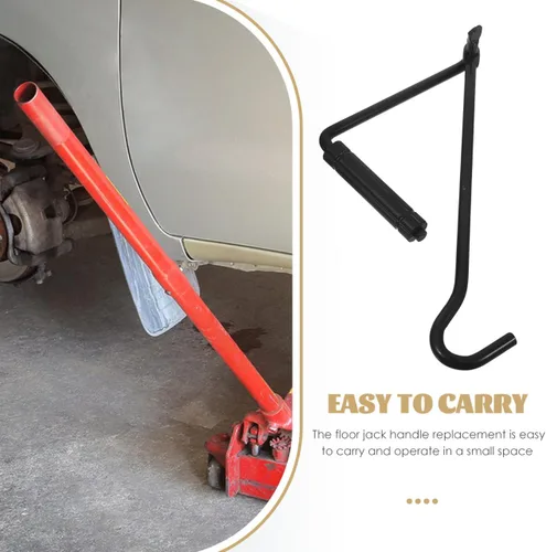 Vista 5 de Adaptador universal de rueda adaptadores de coche Jack Remolque Jack Mango de repuesto de acero Tijera Tijera Manivela Herramientas de repuesto