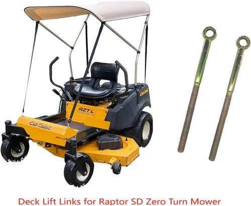 Vista 8 de Nuevo lote de 2 eslabones de elevación de cubierta Hustler 604579 para cortacésped Raptor SD Giro Cero Optimizar la eficiencia de corte