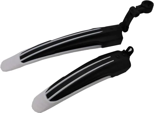 Vista 10 de BlueSunshine - Juego de guardabarros ajustables para bicicleta de montaña y carretera, para ciclismo, delantero/trasero, color negro