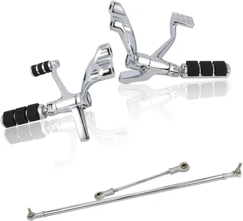Vista 22 de TCT-MT Kit de Estriberas de Control Adelantado con Palancas de Vínculo para Harley Sportster 883 1200 2004-2013; Sportster 1200 Nightster (XL1200N)