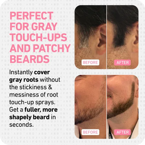 Vista 4 de BOLDIFY Polvo de línea capilar Botella más grande de 0.35 oz Polvo de retoque de raíz Oculta instantáneamente la pérdida de cabello Toppers