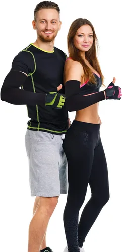 Vista 4 de Mudder 8 Pairs Unisex UV Protection Arm Cooling Sleeves Ice Silk Sports Arm Cover Compression Breathable for Golf Baseball