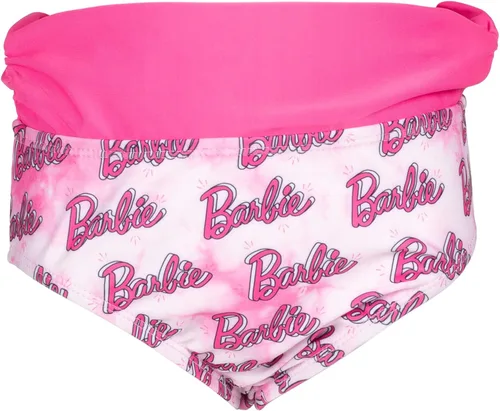 Vista 4 de Barbie Camiseta de protección contra erupciones y parte inferior de bikini para niñas pequeñas y grandes