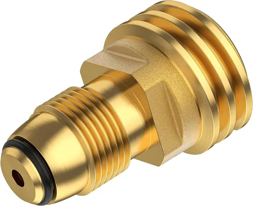 1pcs POL to QCC1 Propane Tank Adapter, Old to New Propane Adapter Fitting, 5-100LB Propane Tank Adapter Converts POL LP Tank Service to QCC1/Type1