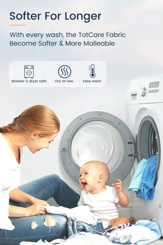 Vista 7 de TotAha Saco de dormir de 3 unidades, saco de dormir transpirable para bebé, niña, niño, manta portátil con cremallera segura de 2 vías