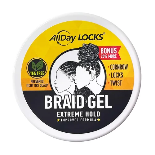 Vista 2 de AllDay Locks Gel para trenzas 5 onzas, paquete de 2 (DESCONSULTADO)