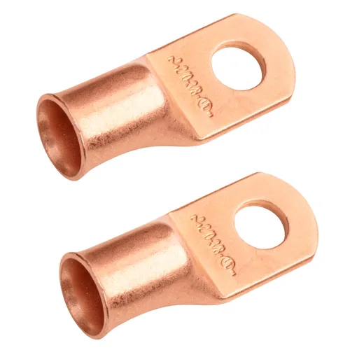 Vista 171 de SELTERM - 5 terminales de anillo resistentes para cable de batería, calibre 1/0 AWG, pernos de 1/2 pulgadas, terminales de calibre 0, ojales