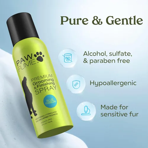 Vista 4 de PAWFUME - Spray prémium para perros (cinta azul) + limpiador de oídos para perros