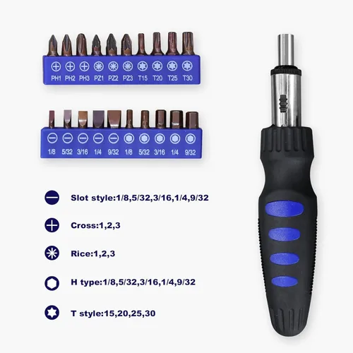 Vista 4 de GSTANDARD Juego de herramientas mecánicas de 129 piezas Kit de herramientas manuales para el hogar general con estuche de almacenamiento