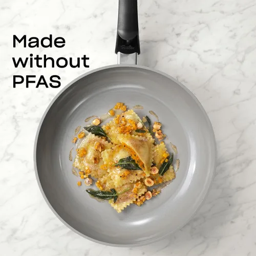 Vista 5 de Fissler Ceratal Classic - Sartén antiadherente de cerámica de 8 pulgadas, color gris cálido, fabricado sin PFAS