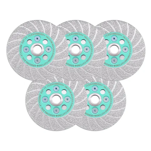 Vista 6 de Muela de Corte de Diamante - Muela de Molienda de Diamante 4"/100mm, Muela de Molienda de Granito para Dar Forma a Gres Porcelánico, Azulejos