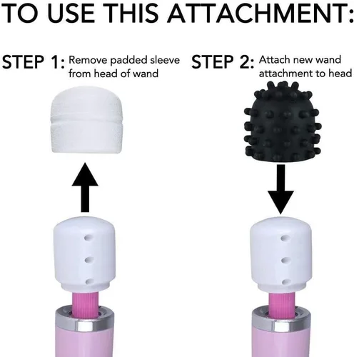 Vista 3 de Accesorio de varita de masaje estimulador de cosquillas Nubby de silicona