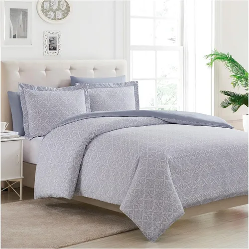 Vista 9 de Mellanni Juego de funda de edredón – Juego de ropa de cama de 3 piezas de la colección icónica – Lujo de hotel, extrasuave y refrescante