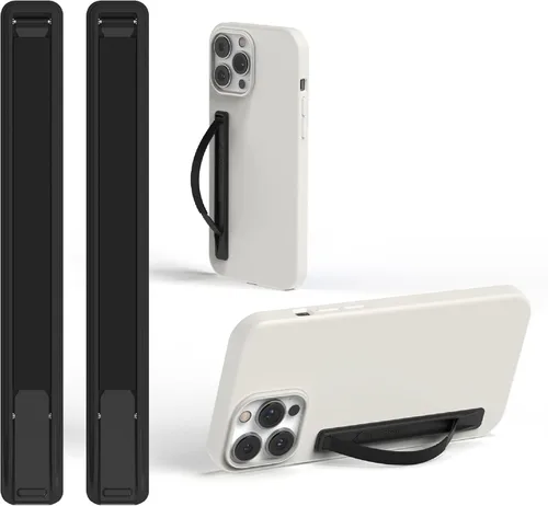 Vista 30 de SleekStrip SleekGrip-Essential Soporte de Agarre para Teléfono Ultra Delgado, Anillo de Bucle para Dedos de Metal Delgado Correa Sujetadora de Mano