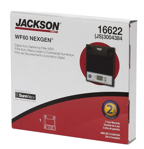 Vista 8 de Jackson Safety NEXGEN Cartucho ADF 3 en 1 (16622), oscurecimiento automático digital con modos de soldadura, molienda y soplete, 1/caja