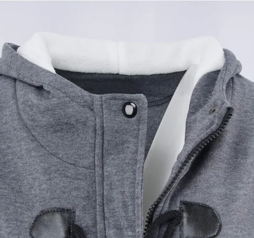 Vista 4 de Abrigos de invierno para mujer, con forro de sherpa, chaqueta gruesa y resistente al viento, con capucha de piel, talla grande acolchada