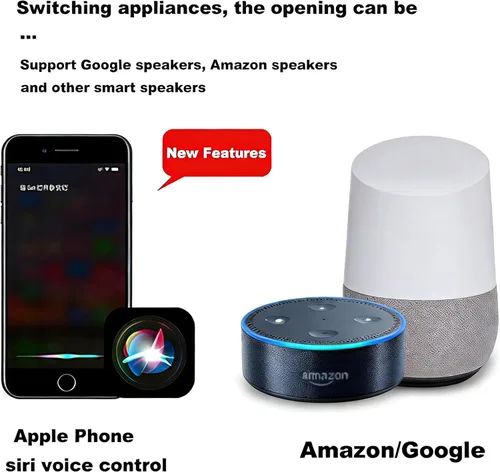 Vista 3 de QIACHIP Adaptador de bombilla inteligente WiFi E26 E27, soporte de base de lámpara de control remoto inalámbrico inteligente de 2.4G, temporizador