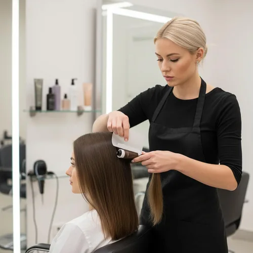 Vista 6 de Kit de permanente permanente transpirable para el cabello, solución permanente con papeles de malla para el cabello permanente en el hogar