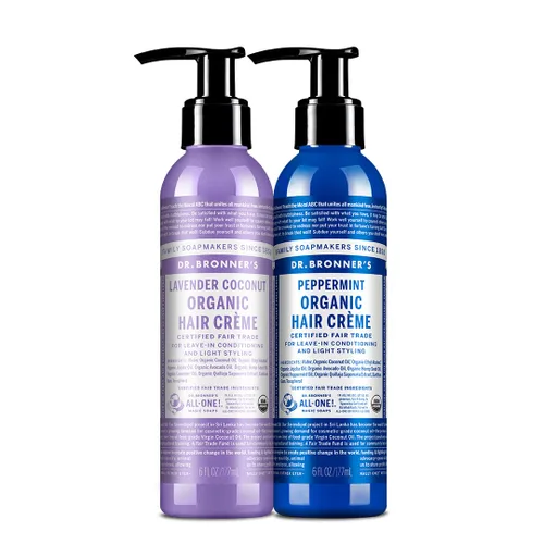 Vista 8 de Acondicionador de pelo y crema de peinar Dr. Bronner de lavanda y coco, crema, 6 onzas líquidas