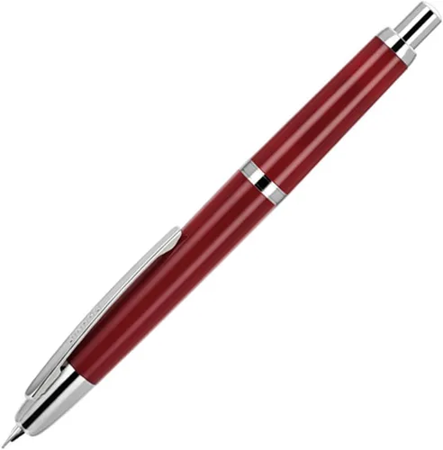 Vista 9 de Jinhao - Pluma estilográfica retráctil de 20 presiones, punta extrafina con juego de convertidor de tinta (clip negro blanco)