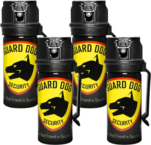 Vista 7 de Guard Dog Security Spray de pimienta para autodefensa, espray OC con clip para cinturón, máxima fuerza policial, seguridad abatible para un objetivo