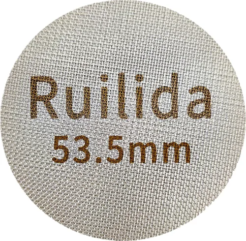 Vista 7 de Pantalla de disco espresso de 1.929 in, reutilizable, 0.067 in de grosor, 150 μm, acero inoxidable 316, filtro de café profesional, placa de malla