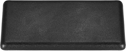 Vista 12 de uxcell Tapa de extrusión de aluminio cuadrada de plástico estándar Negro 0.787x0.787 in 20pcs