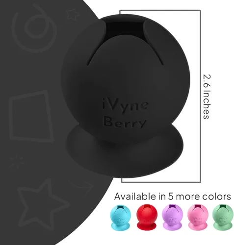 Vista 2 de iVyne Berry Suctioned Vinyl Weeding Scrap Collector & Holder para herramientas de deshierbe para vinilo - Negro