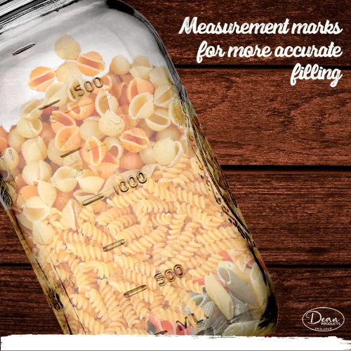 Vista 6 de Tarros Mason de boca ancha de 64 onzas – Tarro Mason de 1/2 galón – Tarros Mason de 64 onzas con tapas – Tarro grande de 64 onzas – Tarros Mason