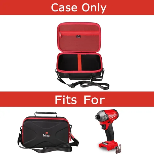 Vista 7 de Mchoi Funda de transporte rígida para Milwaukee 2962-20 M18 Llave de impacto inalámbrica con anillo de fricción, solo funda