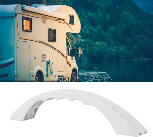 Qiilu Asa de agarre, manija de entrada de puerta, soporte de barra de agarre, accesorio de polipropileno para remolques de caravana, barcos