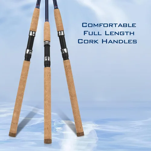 Vista 7 de KastKing Cañas de pescar de vidrio progresivo, cañas giratorias y de fundición, fuertes, 100% vidrio fenólico, paquete de 2 piezas de 5 pies 6