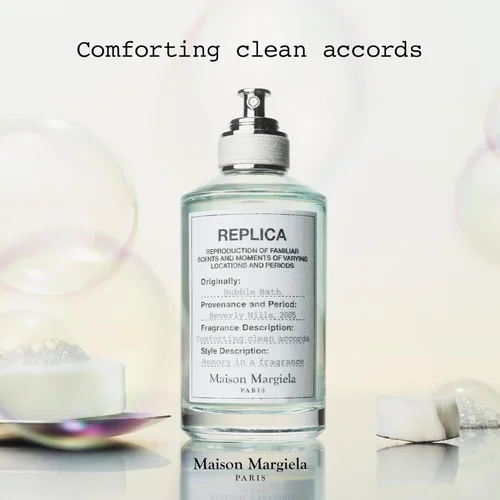Vista 6 de Maison Margiela - Replica - Bubble Bath Eau de Toilette - Fresh Fragrance - With Soap Bubbles, Rose & Coconut Milk