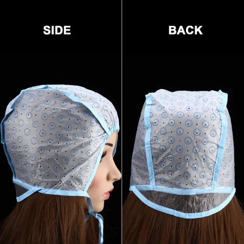 Vista 5 de 6 piezas de tapa de resaltado para el cabello Frosting Cap Highlight para color de tinte con ganchos de plástico para colorear el cabello, kit