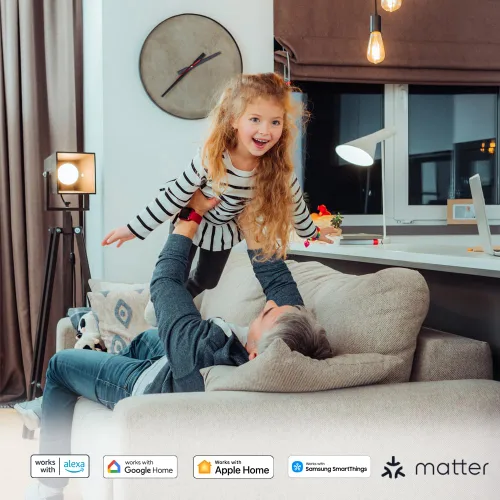 Vista 5 de Leviton Decora Smart interruptor regulador de intensidad, 0-10V, Wi-Fi, requiere cable neutro, funciona con Matter, My Leviton, Alexa, Google