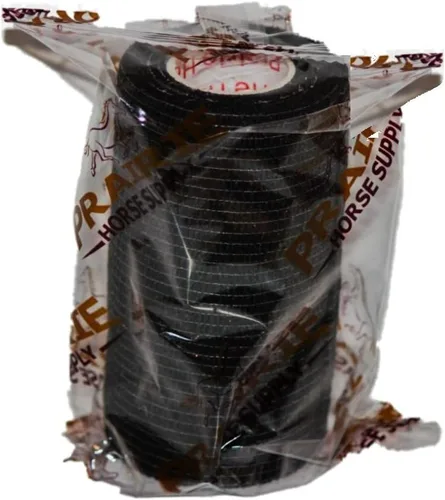 Vista 7 de Cinta adhesiva para veterinarios (negro) (paquete de 2) (4 pulgadas x 15 pies), autoadhesiva, adherente, cohesiva, flexible, autoadhesiva, rollo