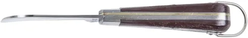 Vista 5 de Klein Tools Cuchillo de bolsillo 1550-4, cuchillo de electricistas con hoja de corte Hawkbill de 3 pulgadas de acero al carbono