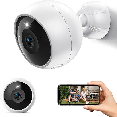 Cámaras de seguridad inalámbricas para exteriores, cámaras WiFi inalámbricas alimentadas por batería 2K para seguridad del hogar, detección de