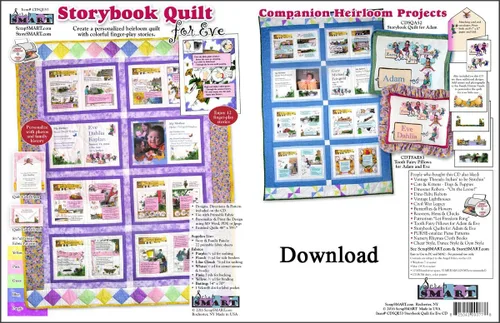 ScrapSMART - Tooth Fairy Pillows for Adam & Eve - Software Collection - MS Word, Jpeg, PDF files for Mac [Download]