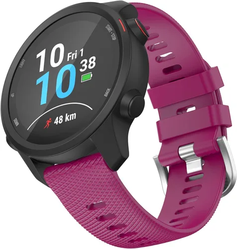 Vista 10 de OVERSTEP Compatible con Garmin Venu 2 Plus, Venu SQ Band, correa de muñeca de 0.787 pulgadas, correa de silicona suave impermeable de liberación