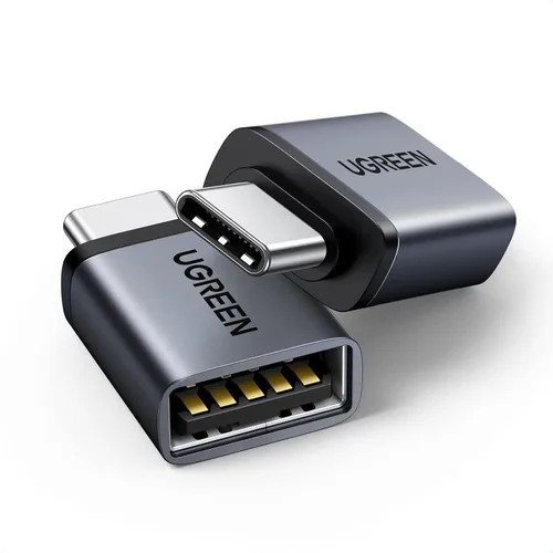 UGREEN Adaptador USB C a USB A 3.2 OTG de 10 Gbps 2 unidades compatibles con iPhone 17 Pro Max Air 16 15 MacBook Air iMac iPad Galaxy Tab S9 S25,