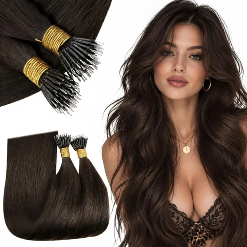 Vista 72 de RUNATURE K Tip - Extensiones de cabello humano real, ombré, pelo corto