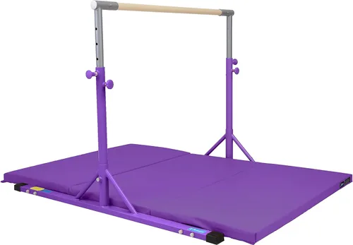 Vista 7 de Z Athletic Kip Bar and Folding Gymnastics Mat, 4 Ft x 8 Ft x 2 In