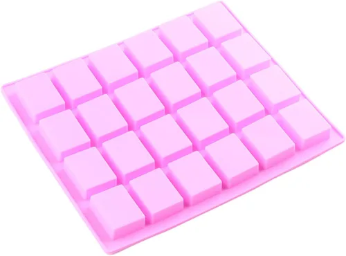 Vista 4 de Moldes del caramelo del silicón del rectángulo de 24 cavidades para las barras energéticas del caramelo del caramelo