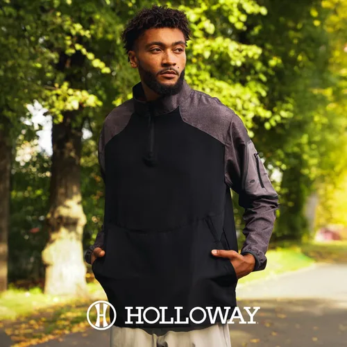 Vista 2 de Holloway Raider Chaqueta Pullover Cage - Resistente a la intemperie, ultraligera, cremallera de un cuarto, bolsillo en la manga - Para exteriores