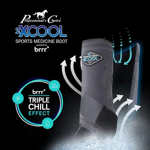 Vista 4 de Professional's Choice 2XCOOL - Botas deportivas para caballos medicinales, diseño protector y transpirable para máxima comodidad, durabilidad