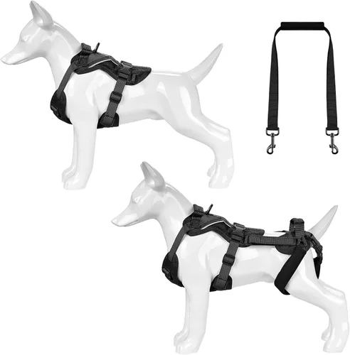 Vista 8 de OneTigris Arnés de elevación para perros pequeños XS, arnés transportador para perros pequeños, chaleco de elevación de cuerpo completo con correas