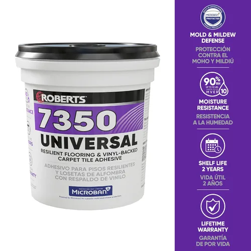 Vista 2 de ROBERTS Adhesivo Universal para Pisos Resilientes y Azulejos de Vinilo con Espalda - 1 Gal. (3.78 L)