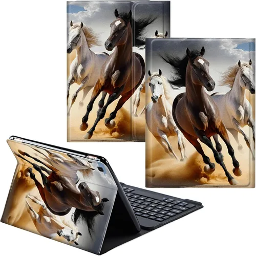 Vista 94 de Funda para Samsung Galaxy Tab S6 Lite 2022/2020 Teclado inalámbrico desmontable y cubierta de cuero PU Funda protectora para Samsung Galaxy Tab S6